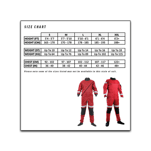 Responder Size Chart